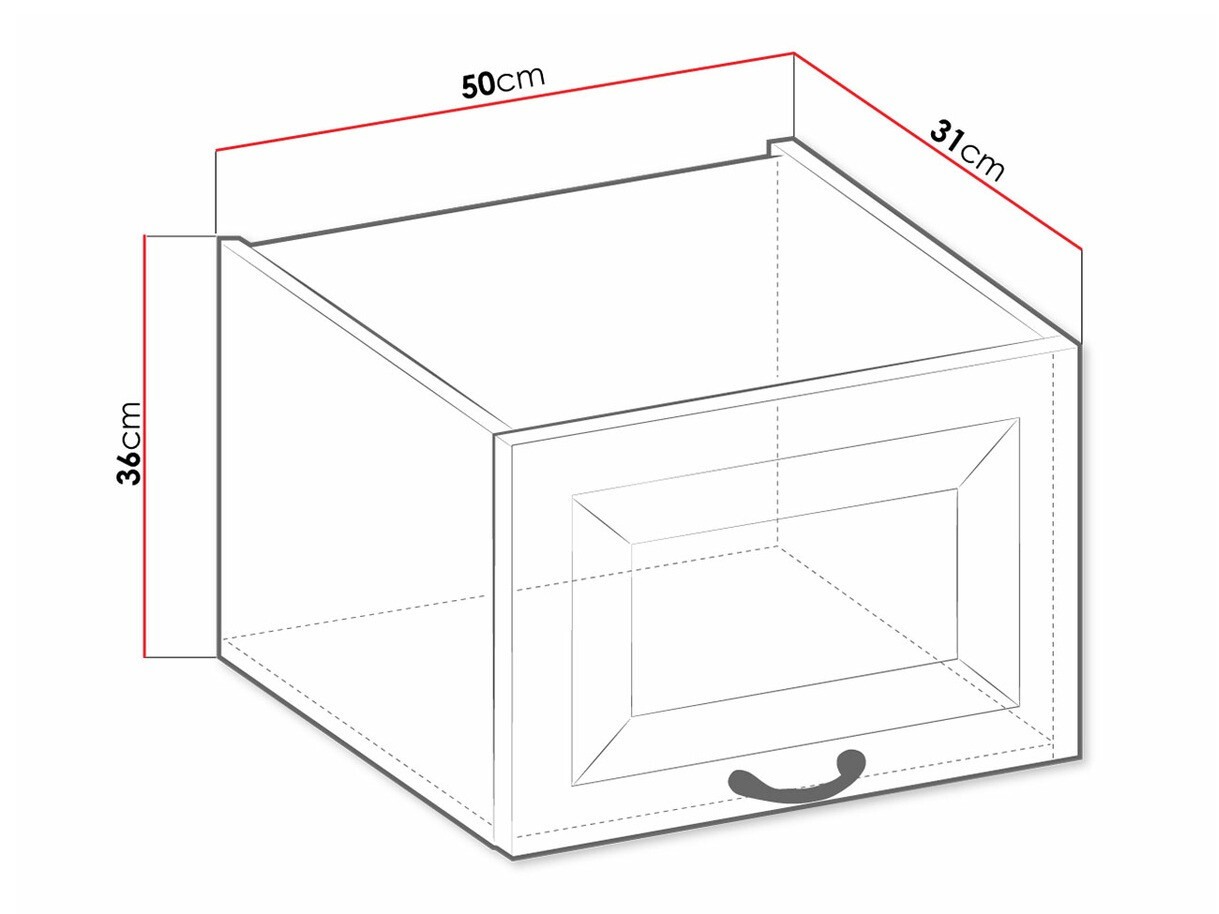 Modularna stenska omarica Retro Grey 134