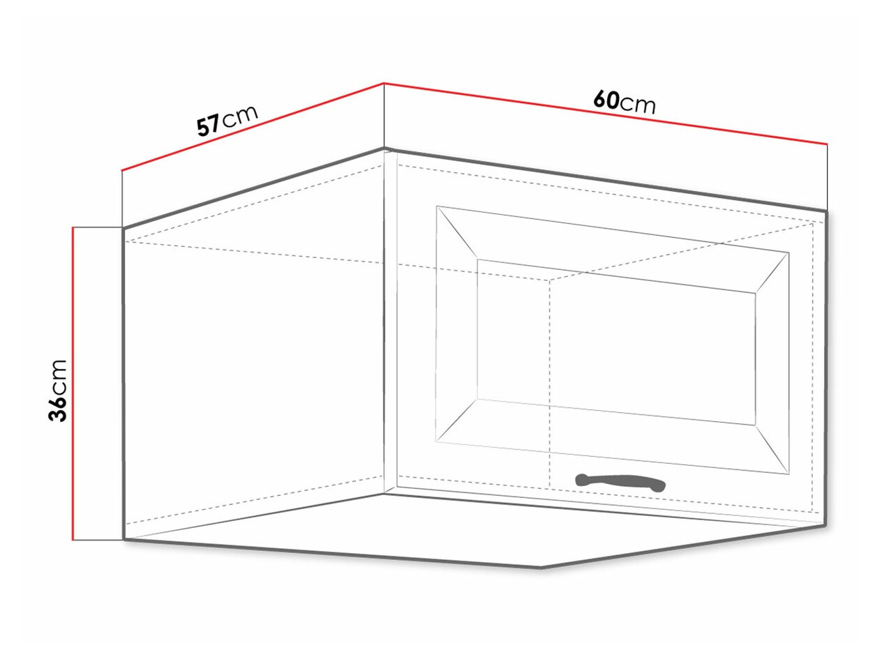 Modularna stenska omarica Retro Grey 138