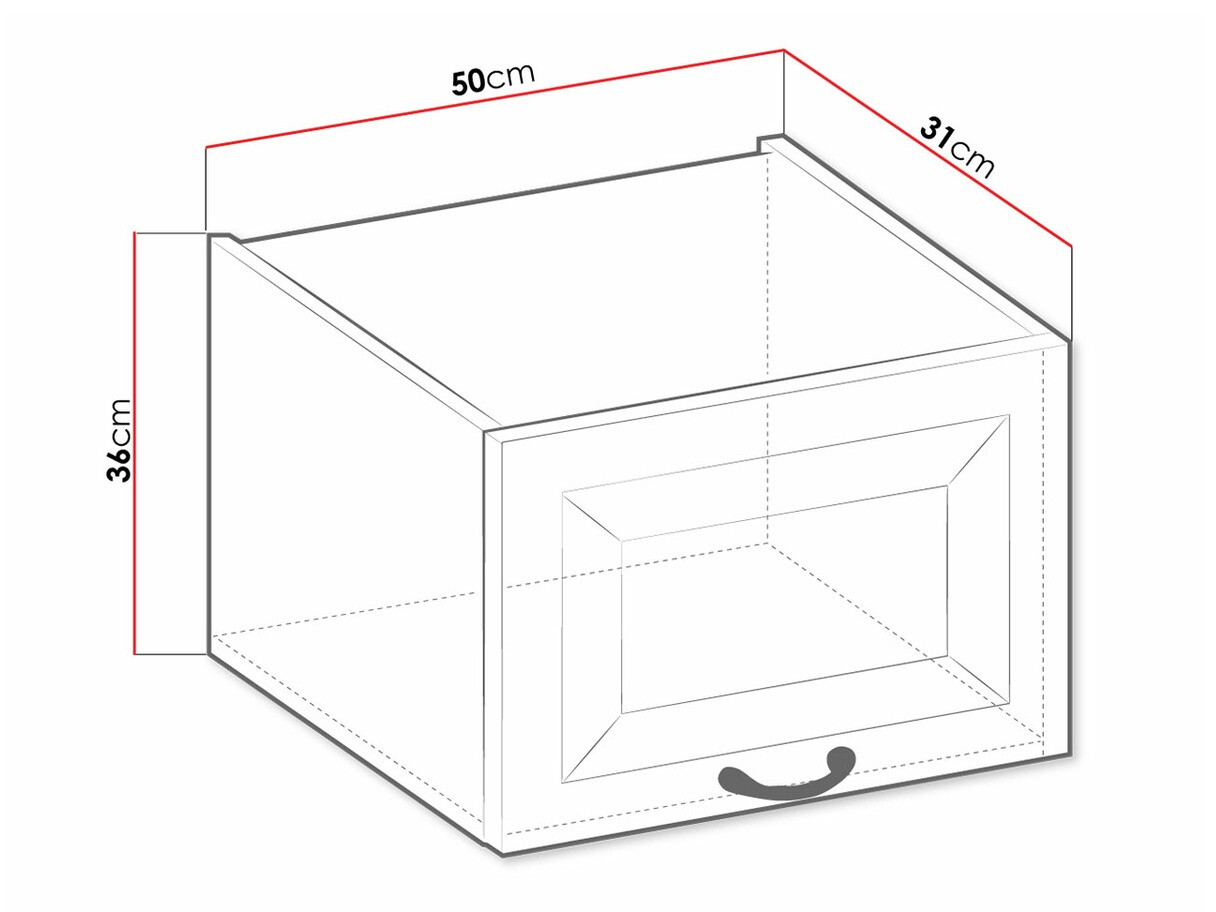 Modularna stenska omarica Retro White 134
