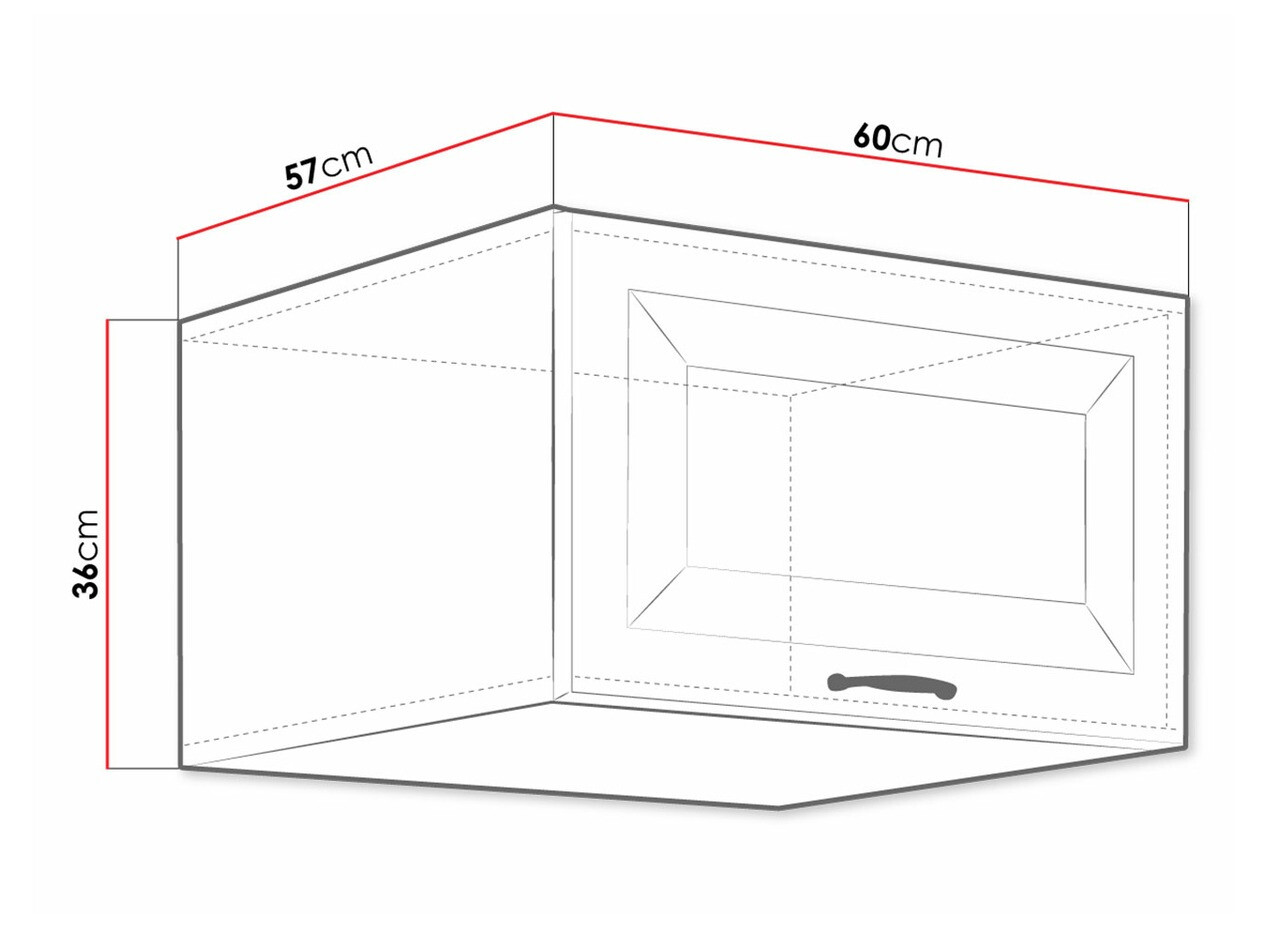 Modularna stenska omarica Retro White 138
