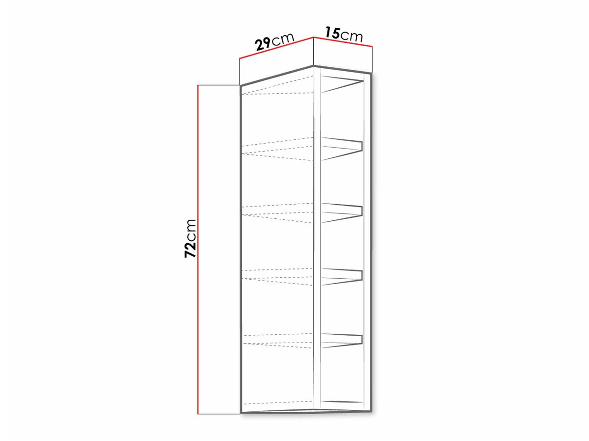 Stenska polica Retro Grey 141