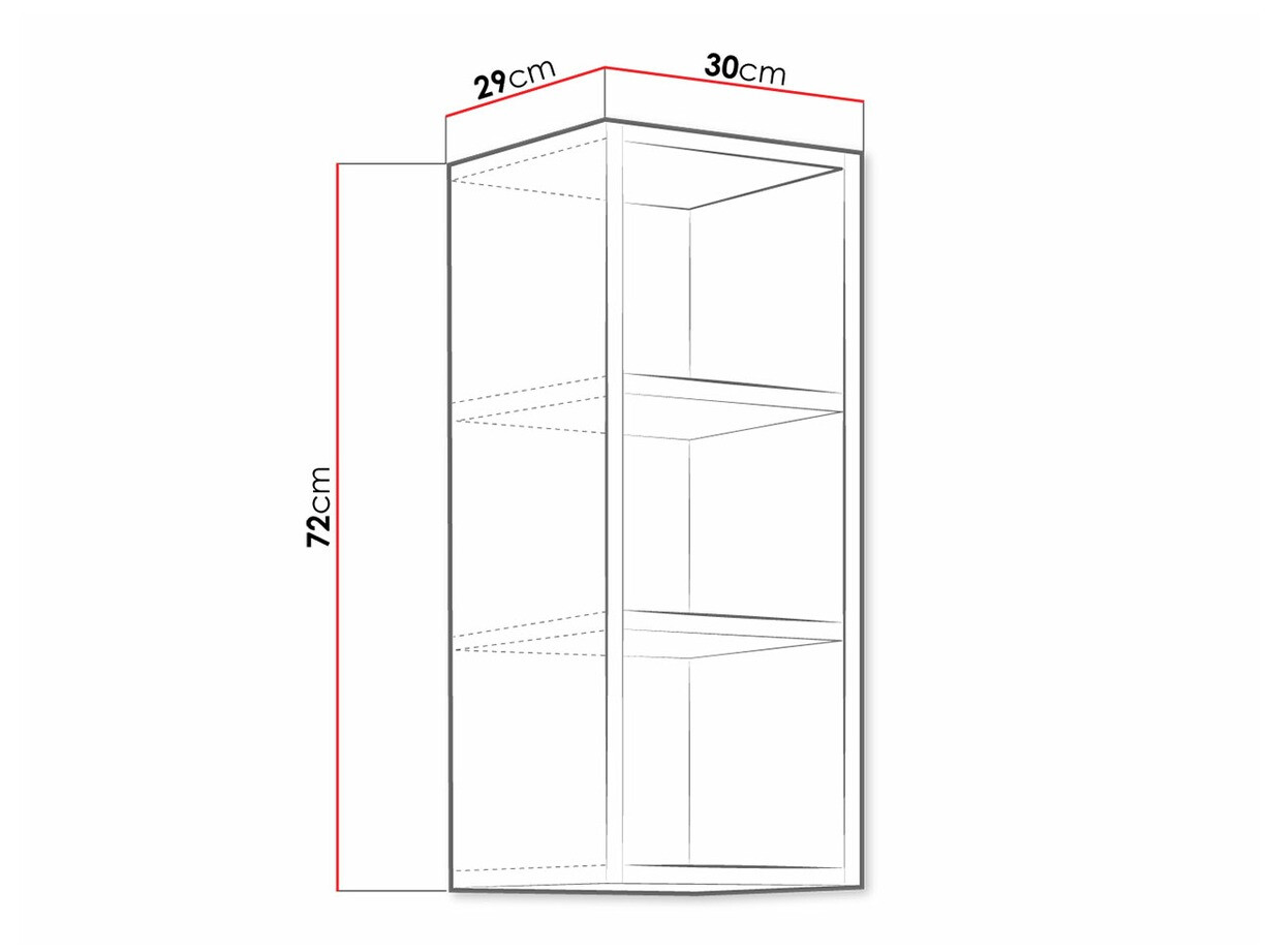 Stenska polica Retro Grey 142