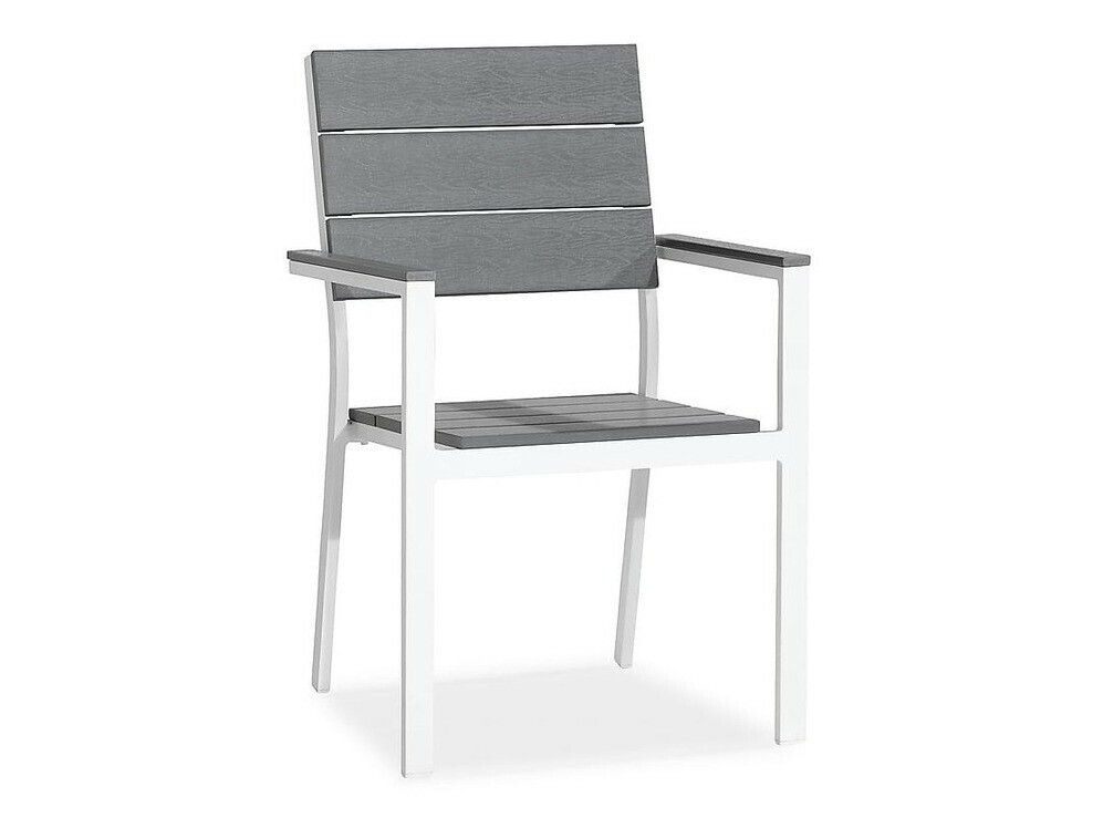 Vrtni stol Comfort Garden 1639 (Siva + Bela)