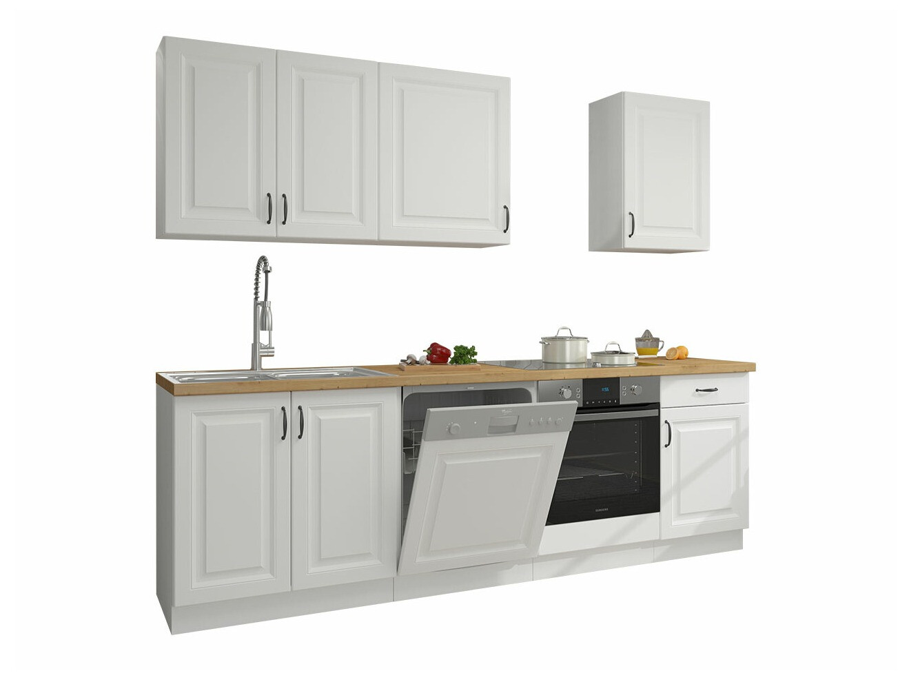 Modularni kuhinjski komplet Retro White 150