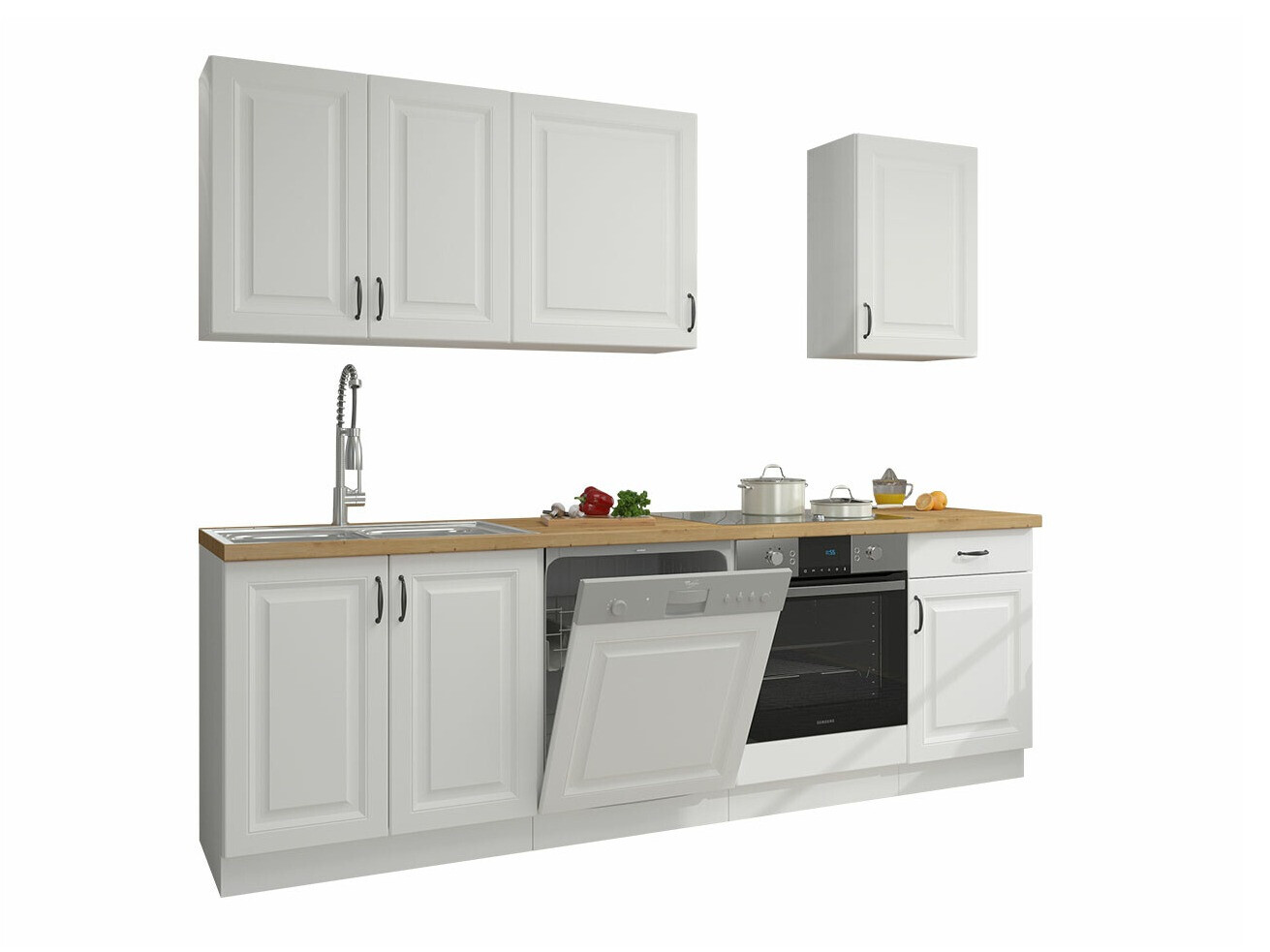 Modularni kuhinjski komplet Retro White 150