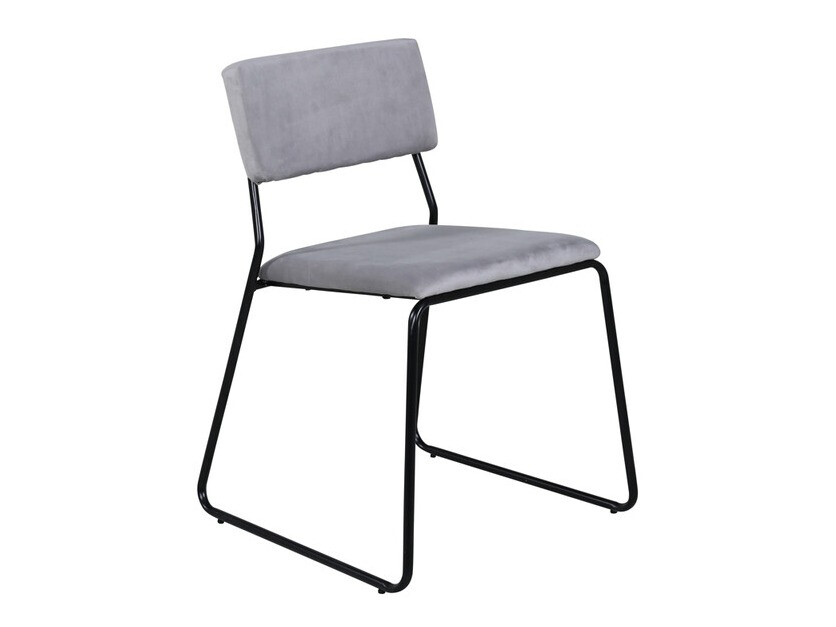 Jedilniški komplet Dallas 2543 (Svetlo siva + Črna)