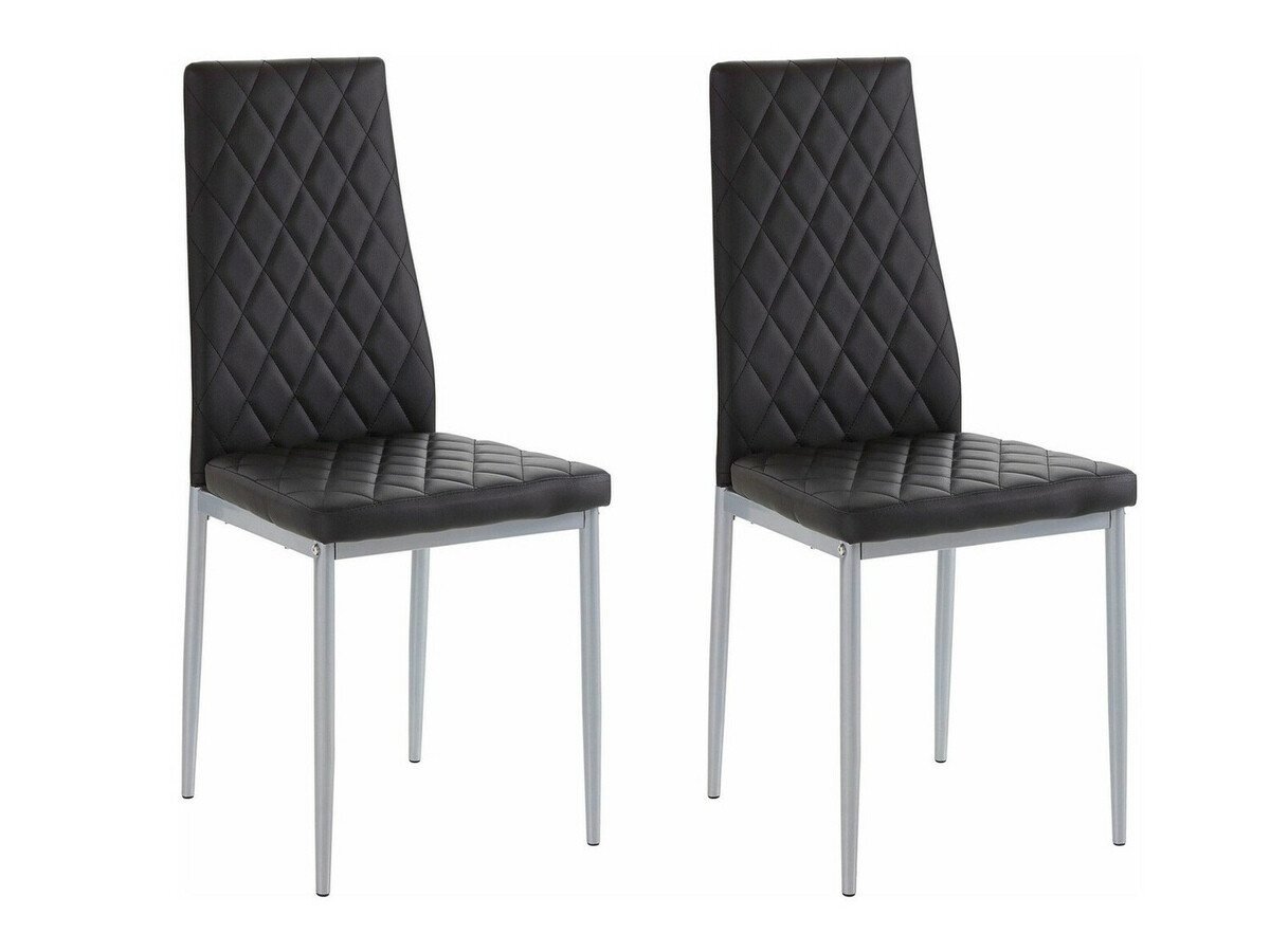 Jedilniški komplet Denton 1132 (Črna + Hrast)