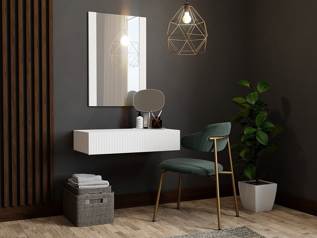 Toaletna mizica Levmari 111 (Bela)