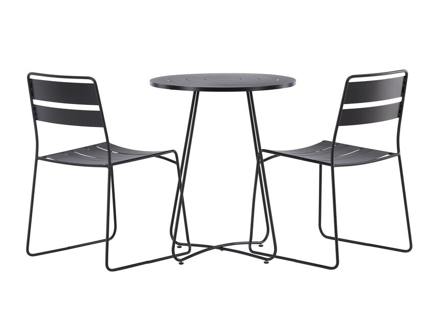 Balkonska garnitura Dallas 3551 (Črna)