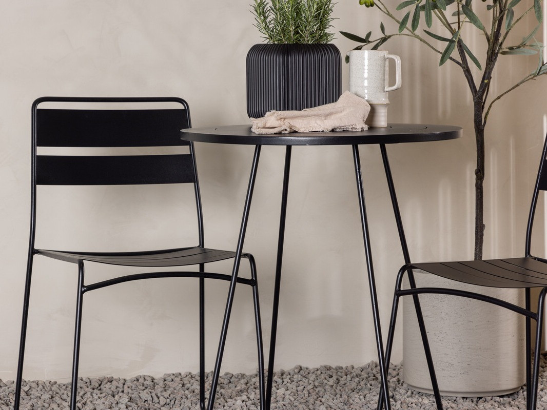 Balkonska garnitura Dallas 3551 (Črna)