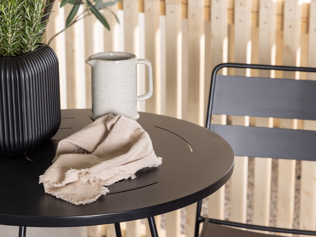 Balkonska garnitura Dallas 3551 (Črna)