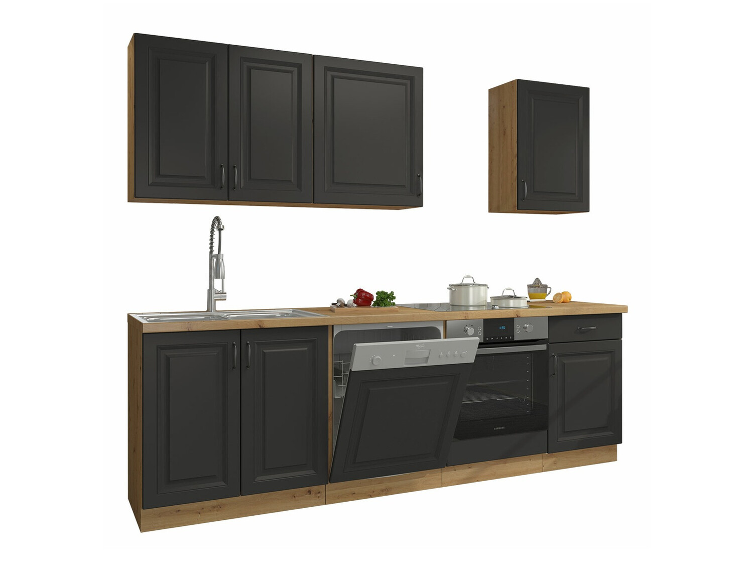 Modularni kuhinjski komplet Retro Grey 150