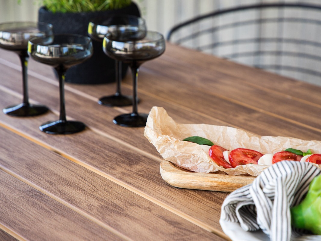 Vrtna miza Dallas 3890 (Črna + Rjava)