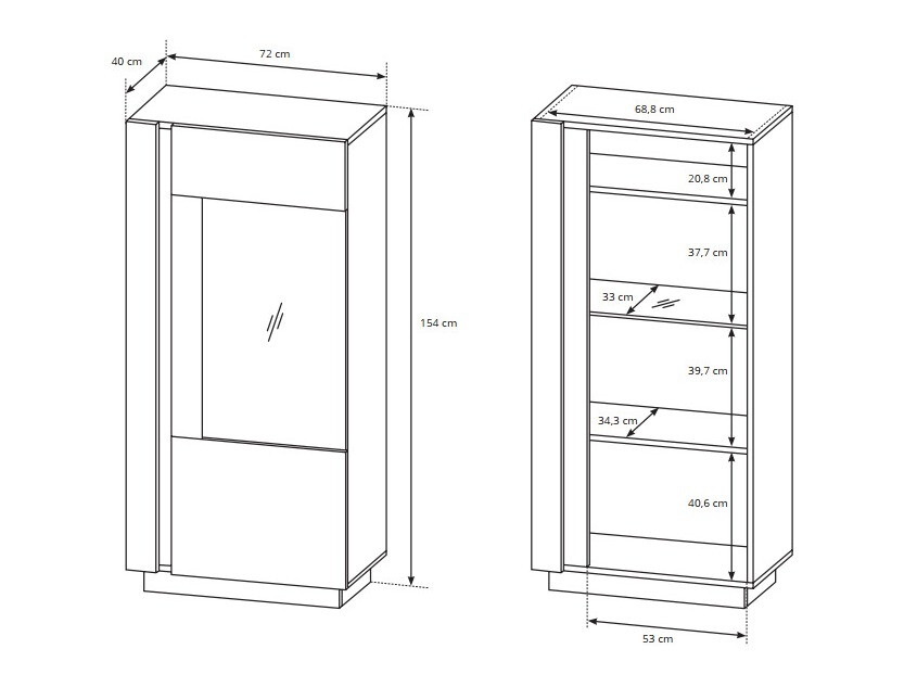 Regal Novbela 102 (Bela + Sijaj bela + Hrast Grandson)