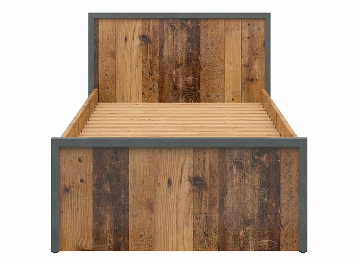 Postelja Belsera 104 (Rjava + Matera siva)