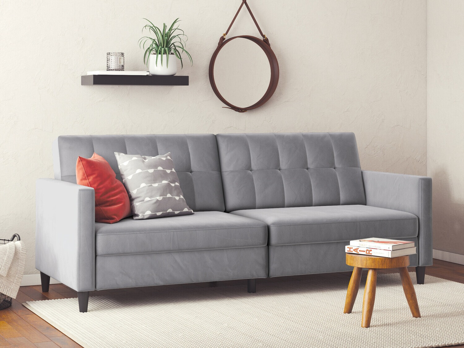 Raztegljiv kavč Tulsa 534 (Svetlo siva)