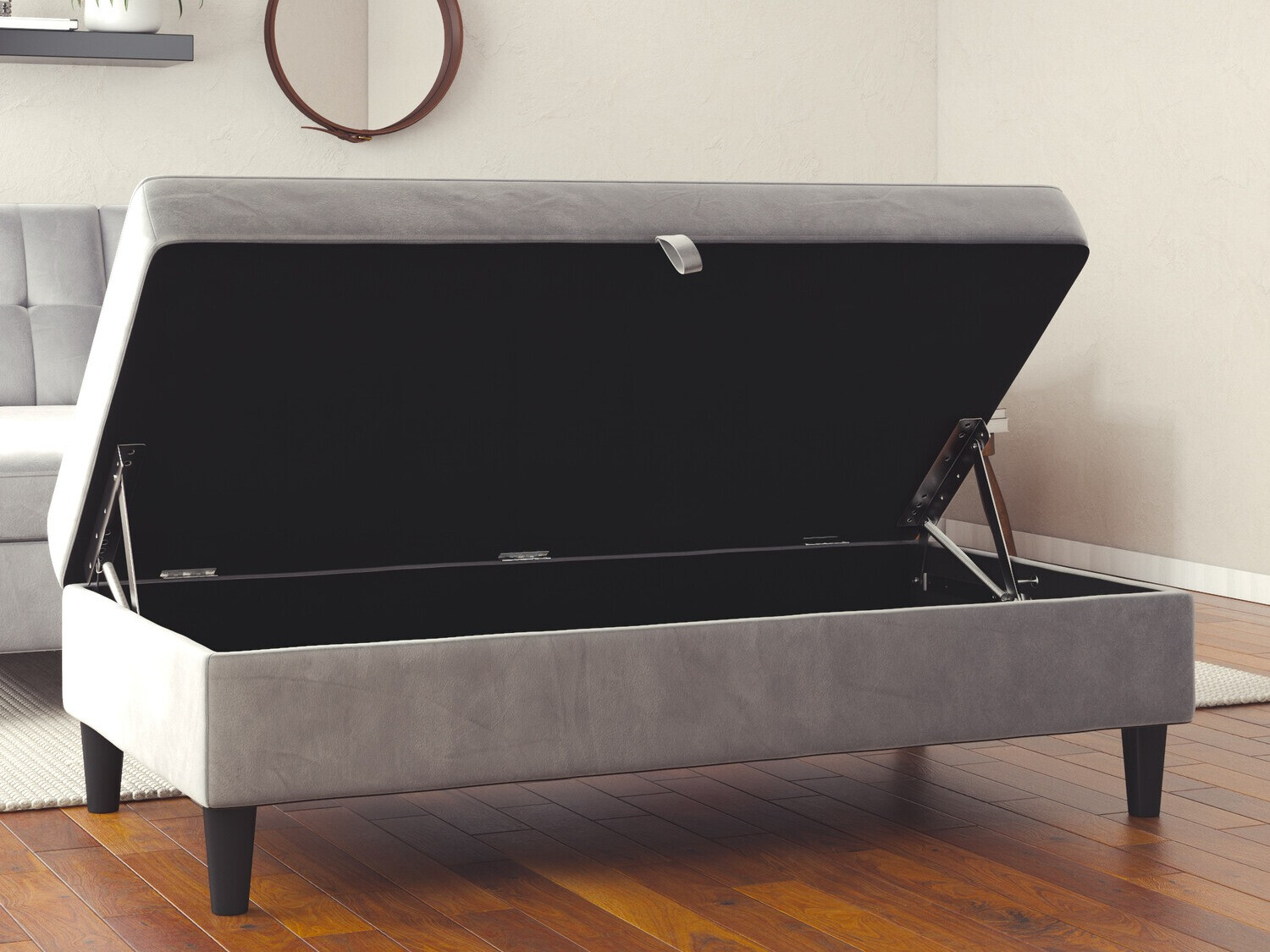 Klop z oblazinjenjem Tulsa 536 (Svetlo siva)