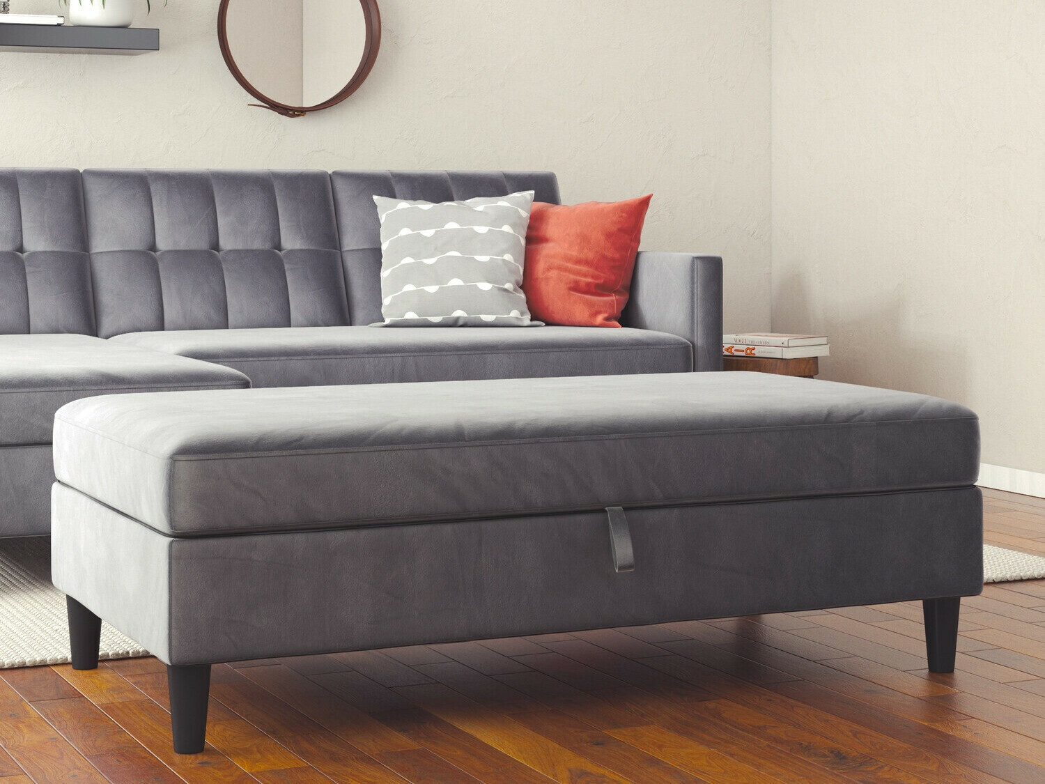 Klop z oblazinjenjem Tulsa 536 (Siva)