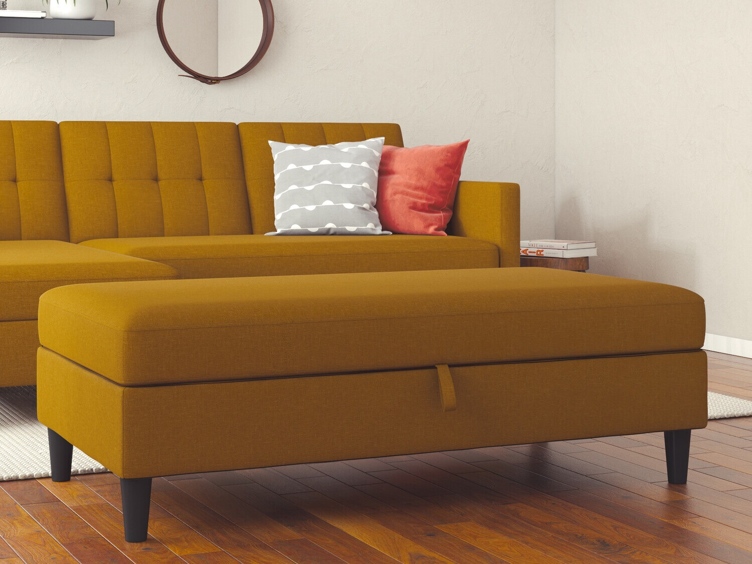 Klop z oblazinjenjem Tulsa 537 (Temno rumena)