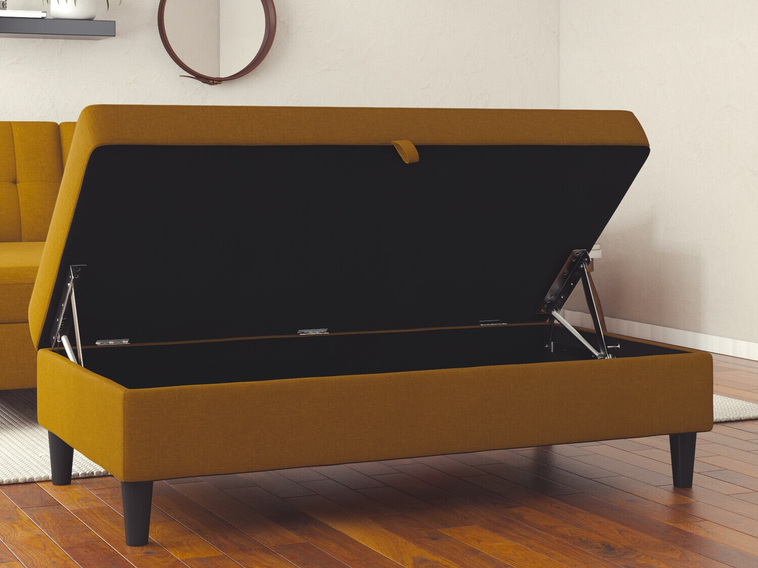 Klop z oblazinjenjem Tulsa 537 (Temno rumena)