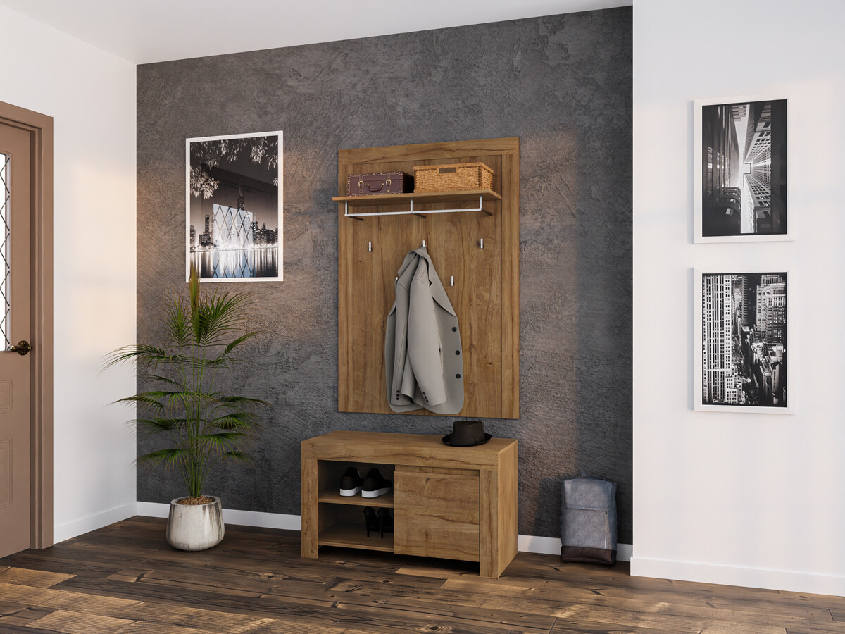 Komplet za predsobo Sonsoru 140 (Hrast)