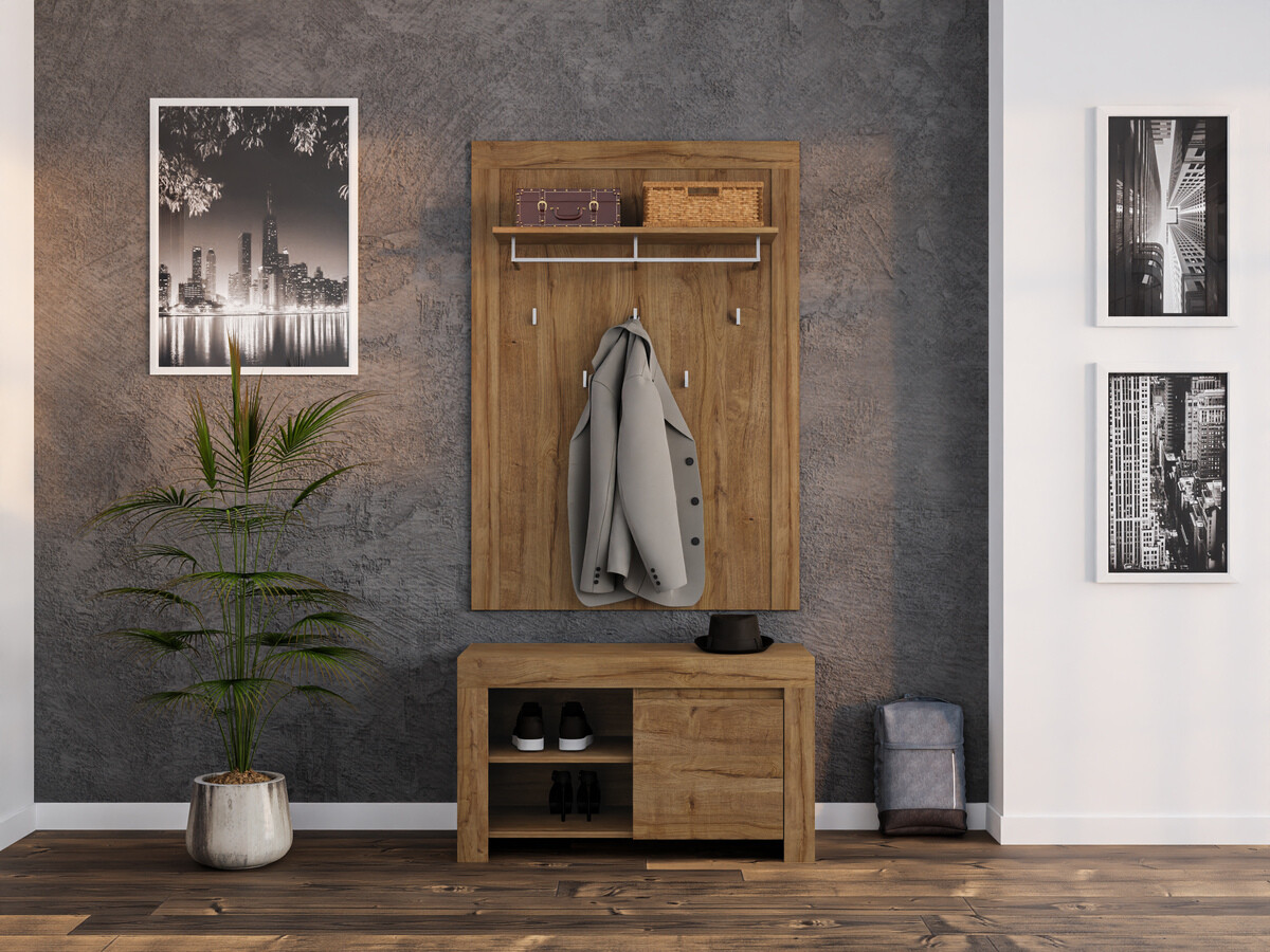 Komplet za predsobo Sonsoru 140 (Hrast)