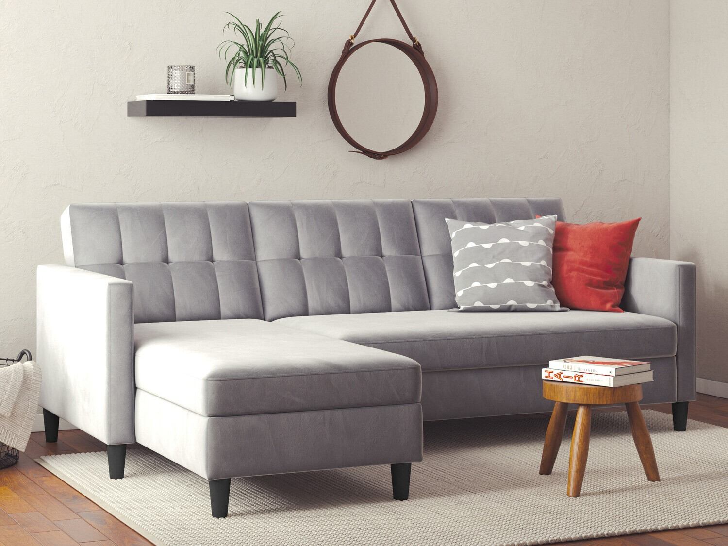 Kotna garnitura Tulsa 538 (Svetlo siva)