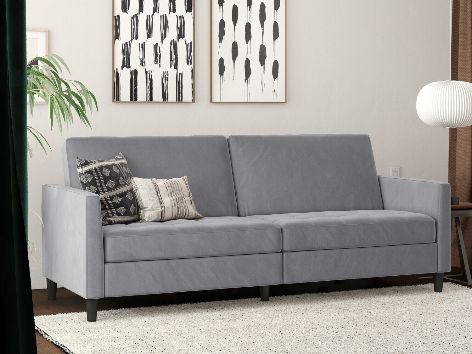 Raztegljiv kavč Tulsa 542 (Svetlo siva)