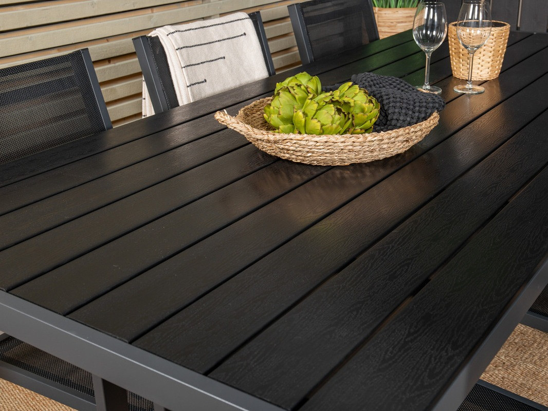 Komplet mize in stolov Dallas 4806 (Črna)