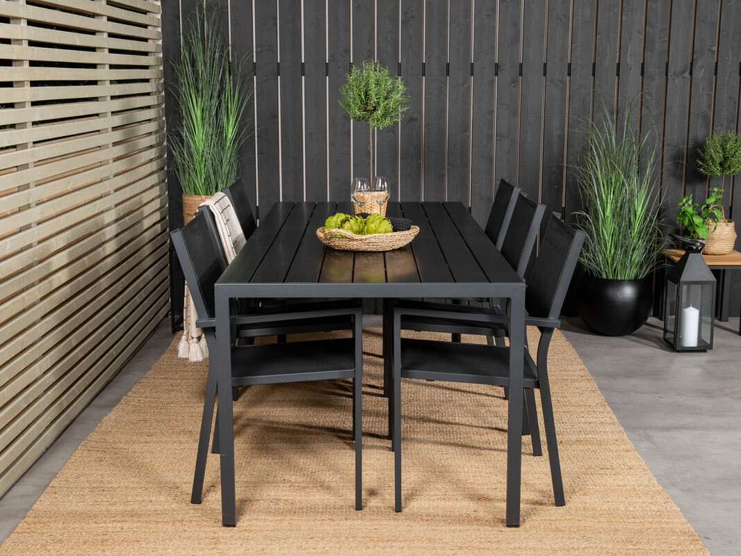 Komplet mize in stolov Dallas 4806 (Črna)