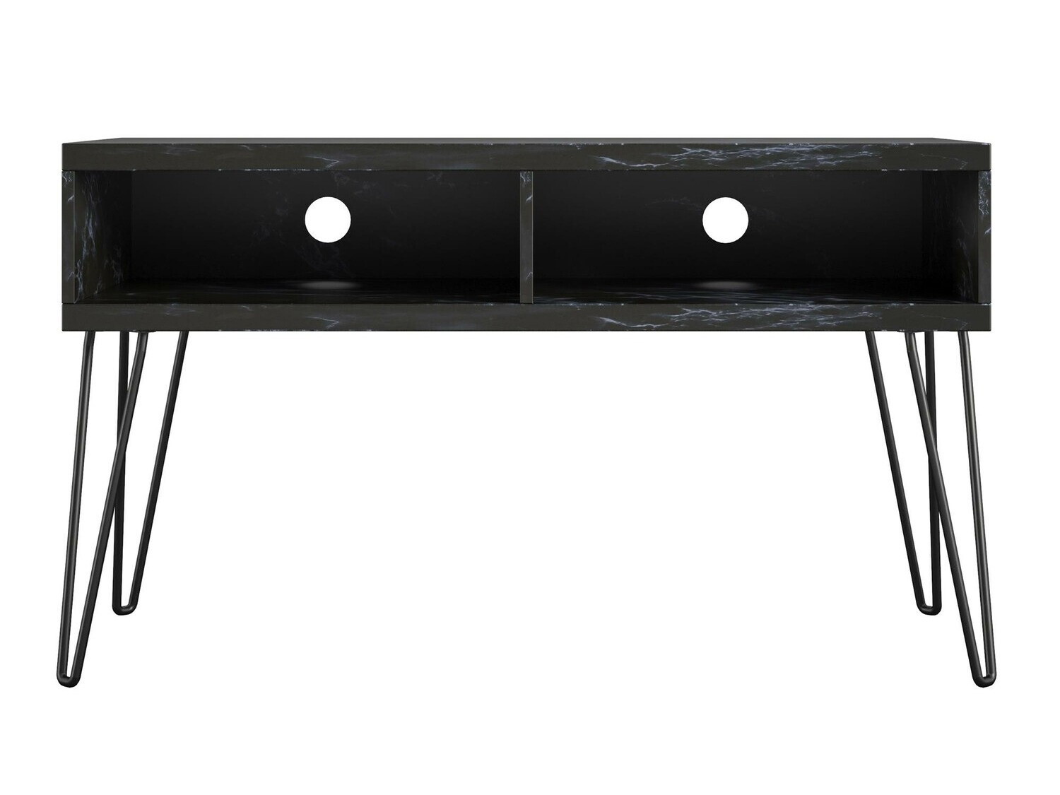 TV-omarica Tulsa 559 (Črni marmor + Črna)