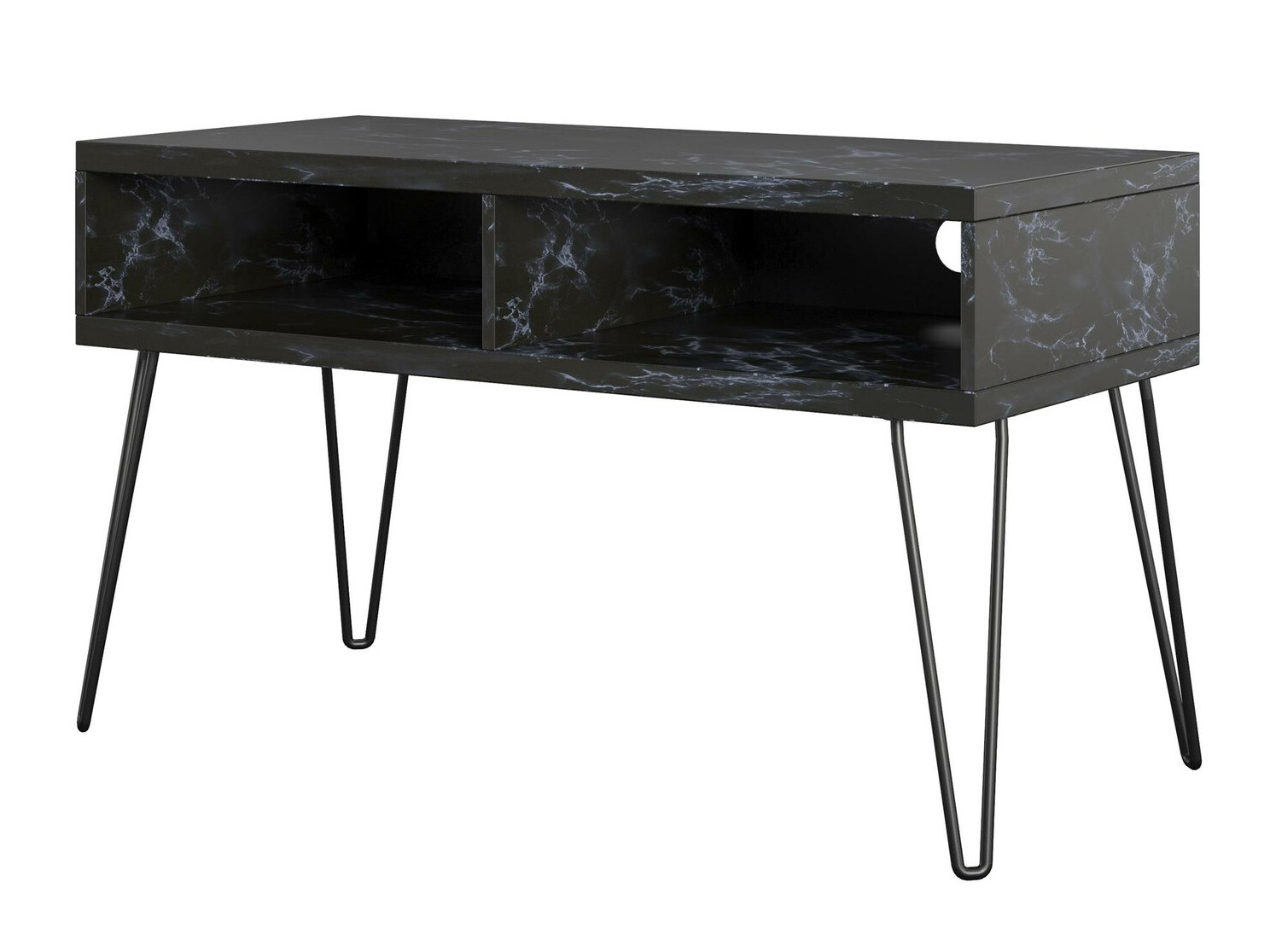 TV-omarica Tulsa 559 (Črni marmor + Črna)