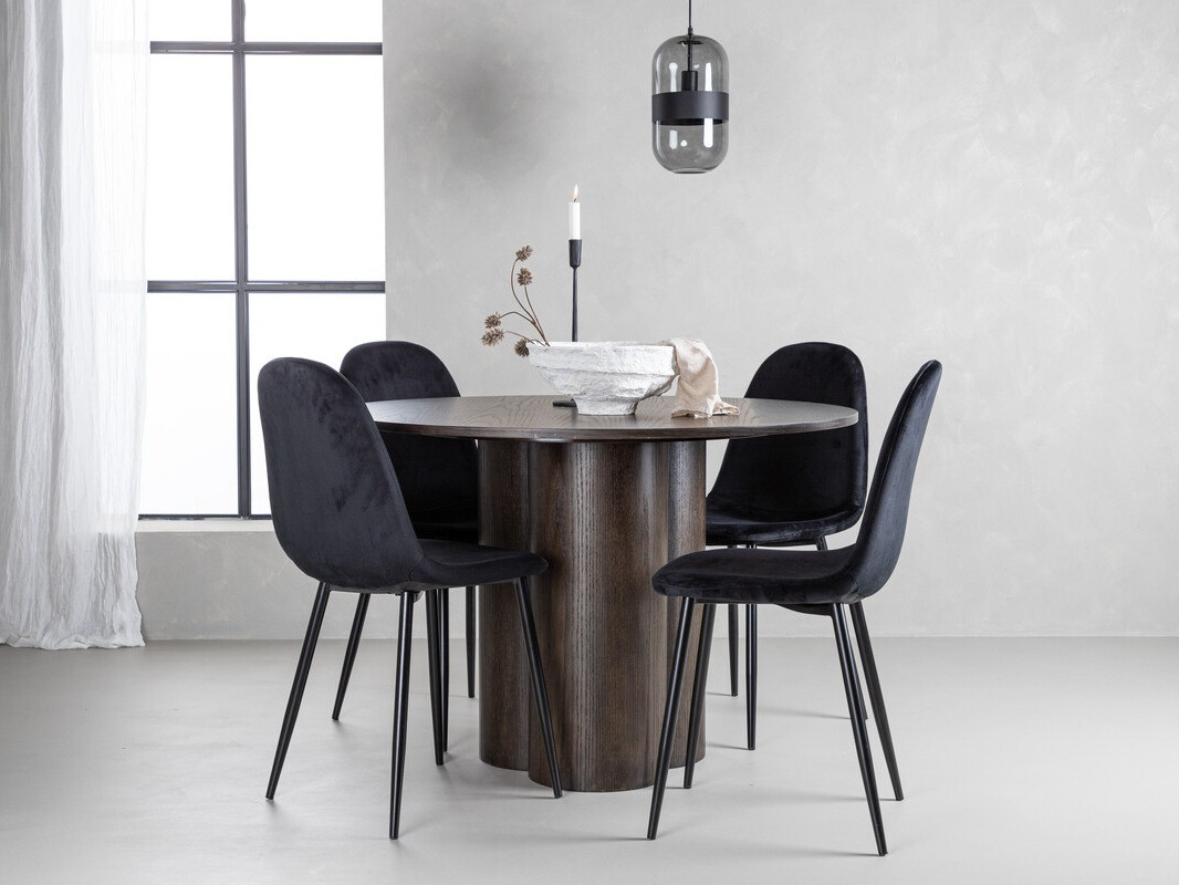 Jedilniški komplet Dallas 3750 (Črna)