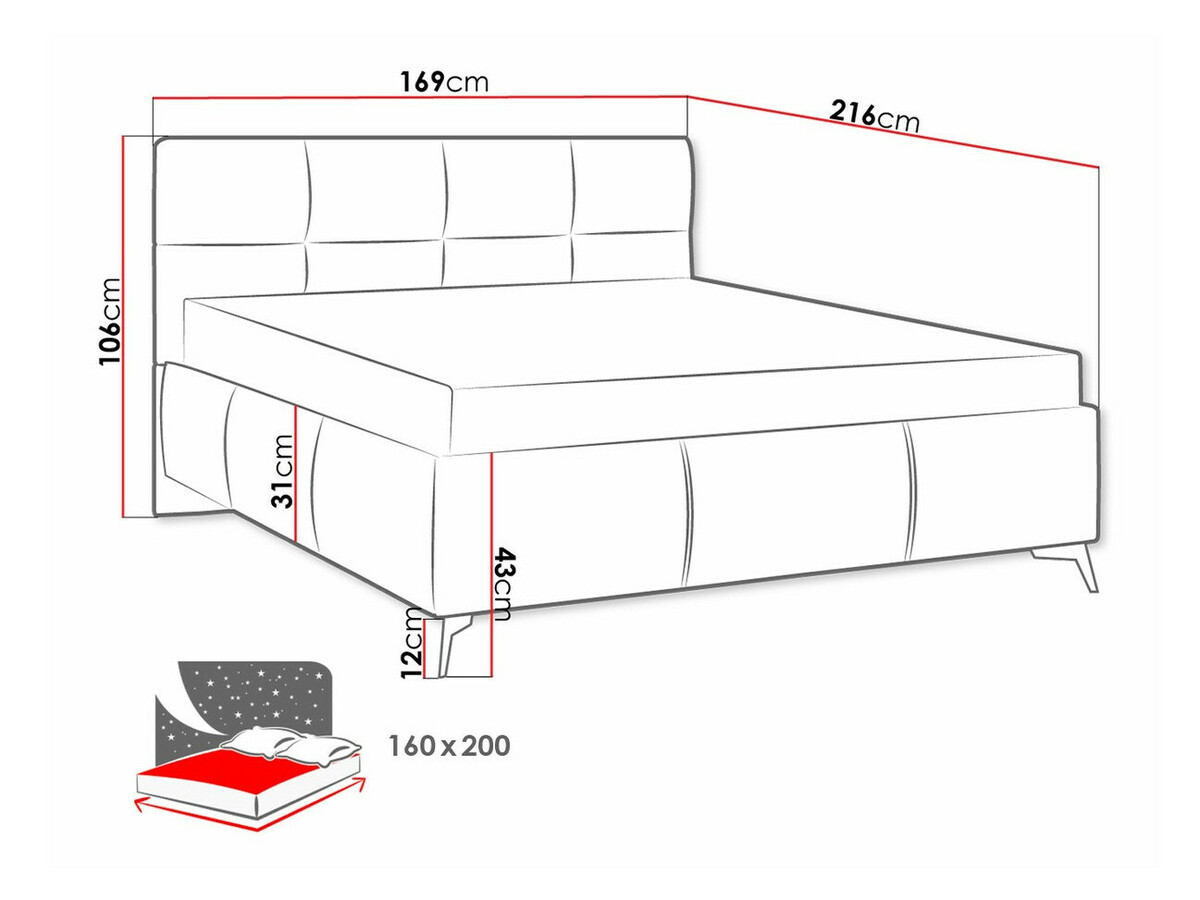 Postelja ComfiDream Sorona (Fresh 13)