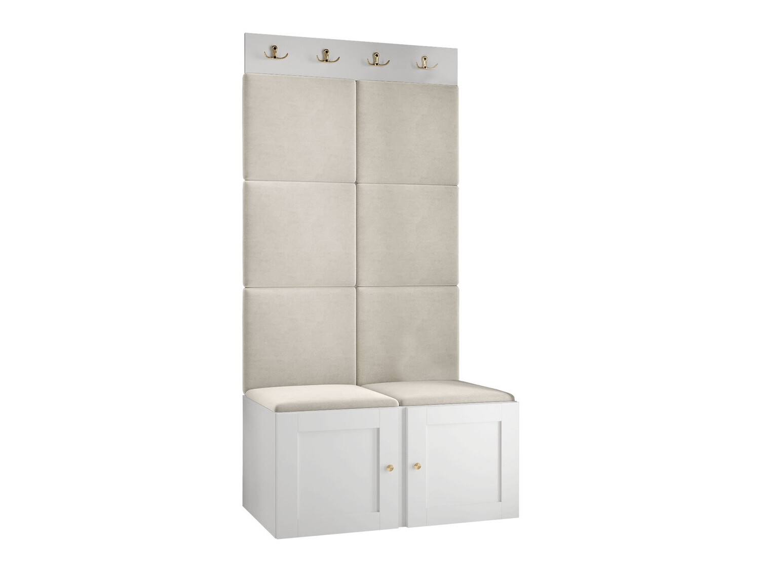 Komplet za predsobo Hartford 375 (Bela)