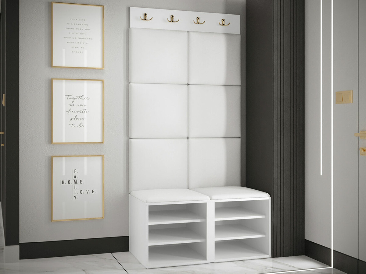 Komplet za predsobo Hartford 375 (Bela)