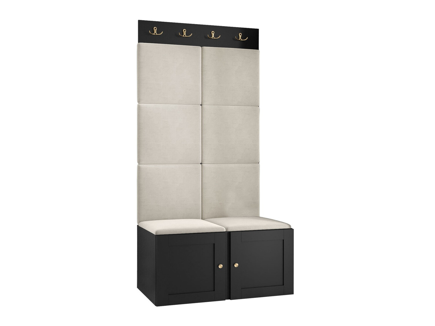 Komplet za predsobo Hartford 375 (Črna)