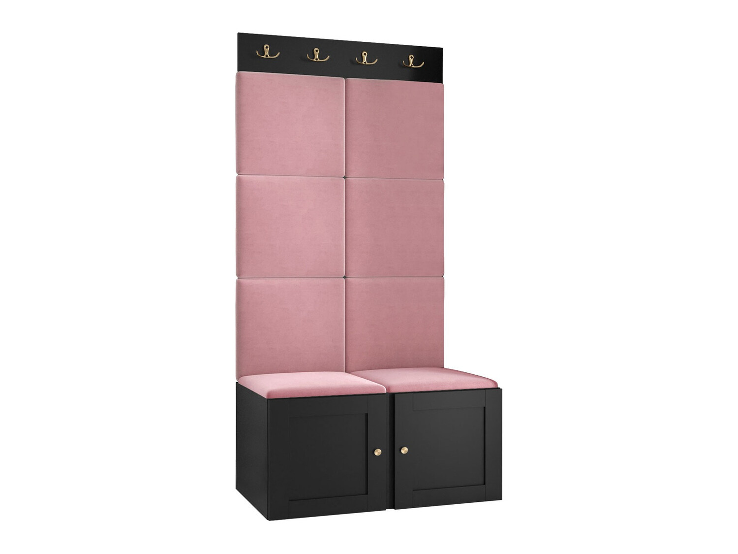 Komplet za predsobo Hartford 375 (Črna)