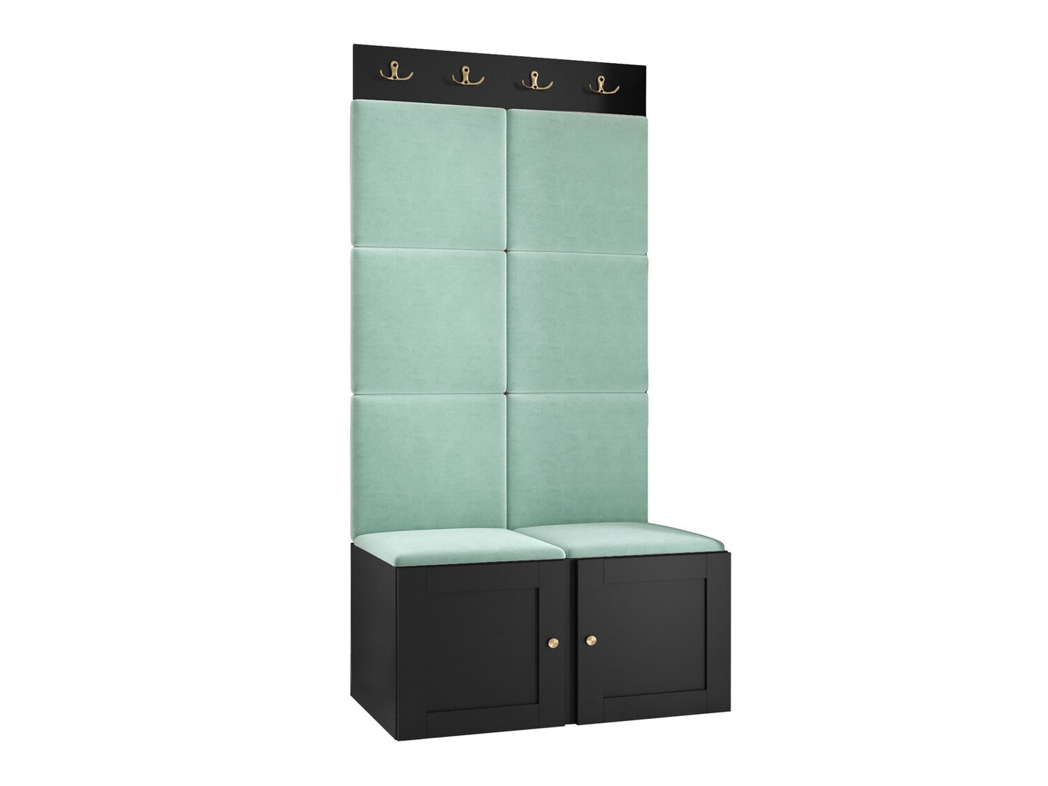 Komplet za predsobo Hartford 375 (Črna)