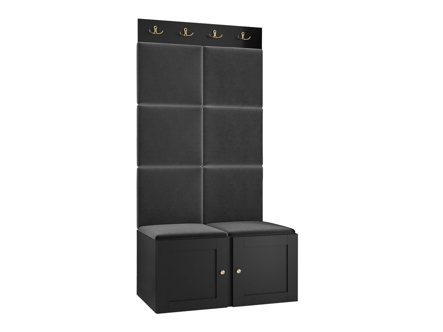 Komplet za predsobo Hartford 375 (Črna)