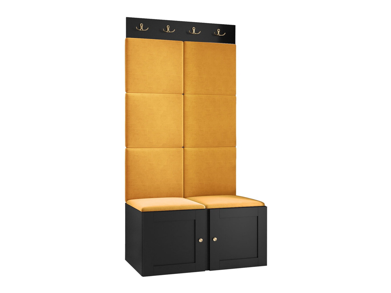 Komplet za predsobo Hartford 375 (Črna)