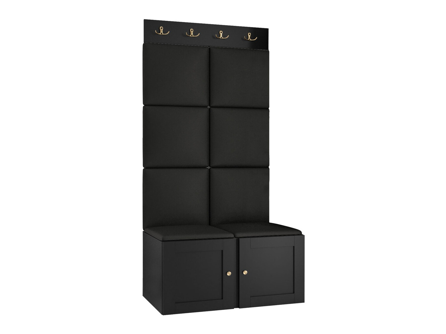 Komplet za predsobo Hartford 375 (Črna)