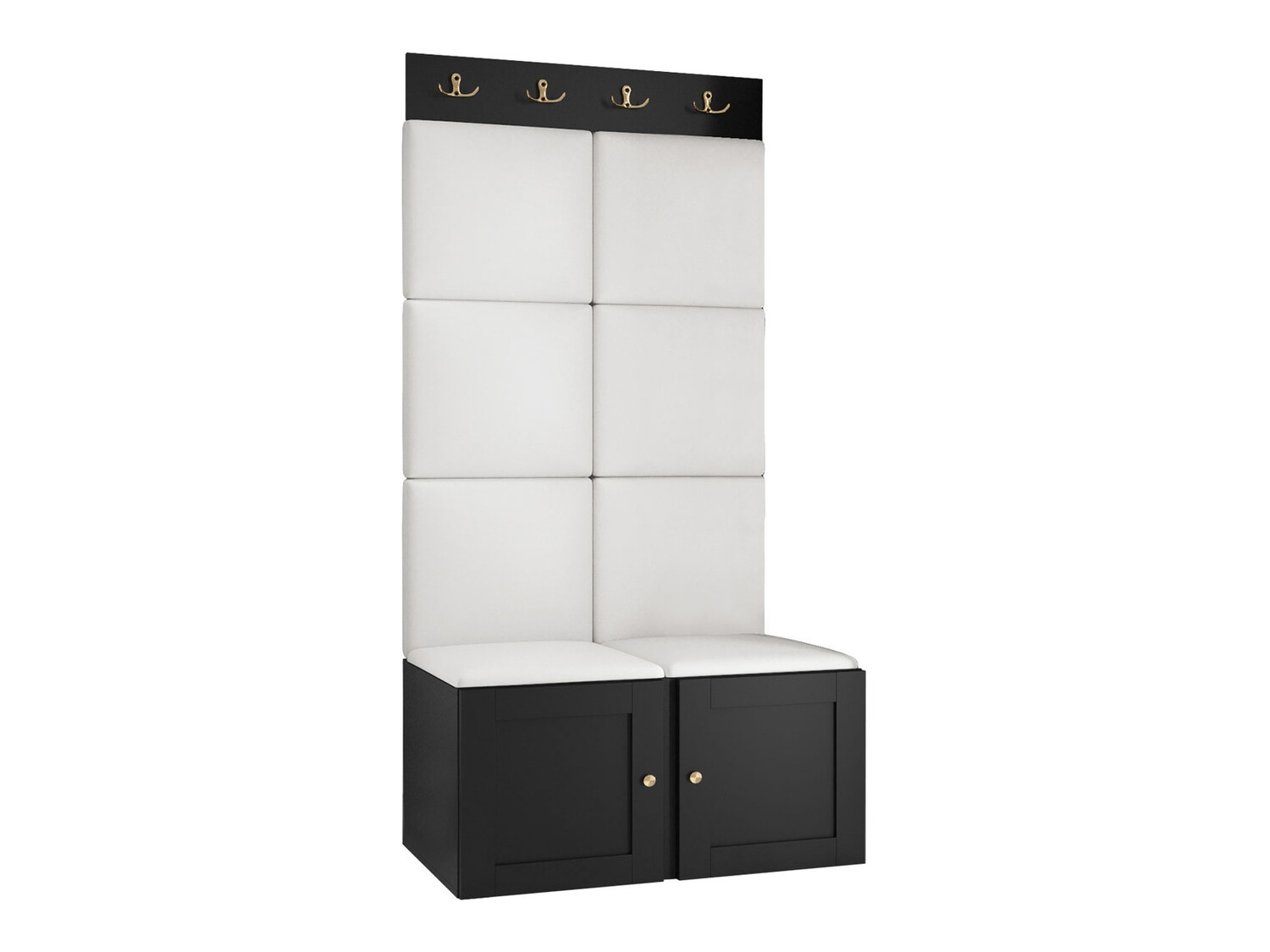 Komplet za predsobo Hartford 375 (Črna)