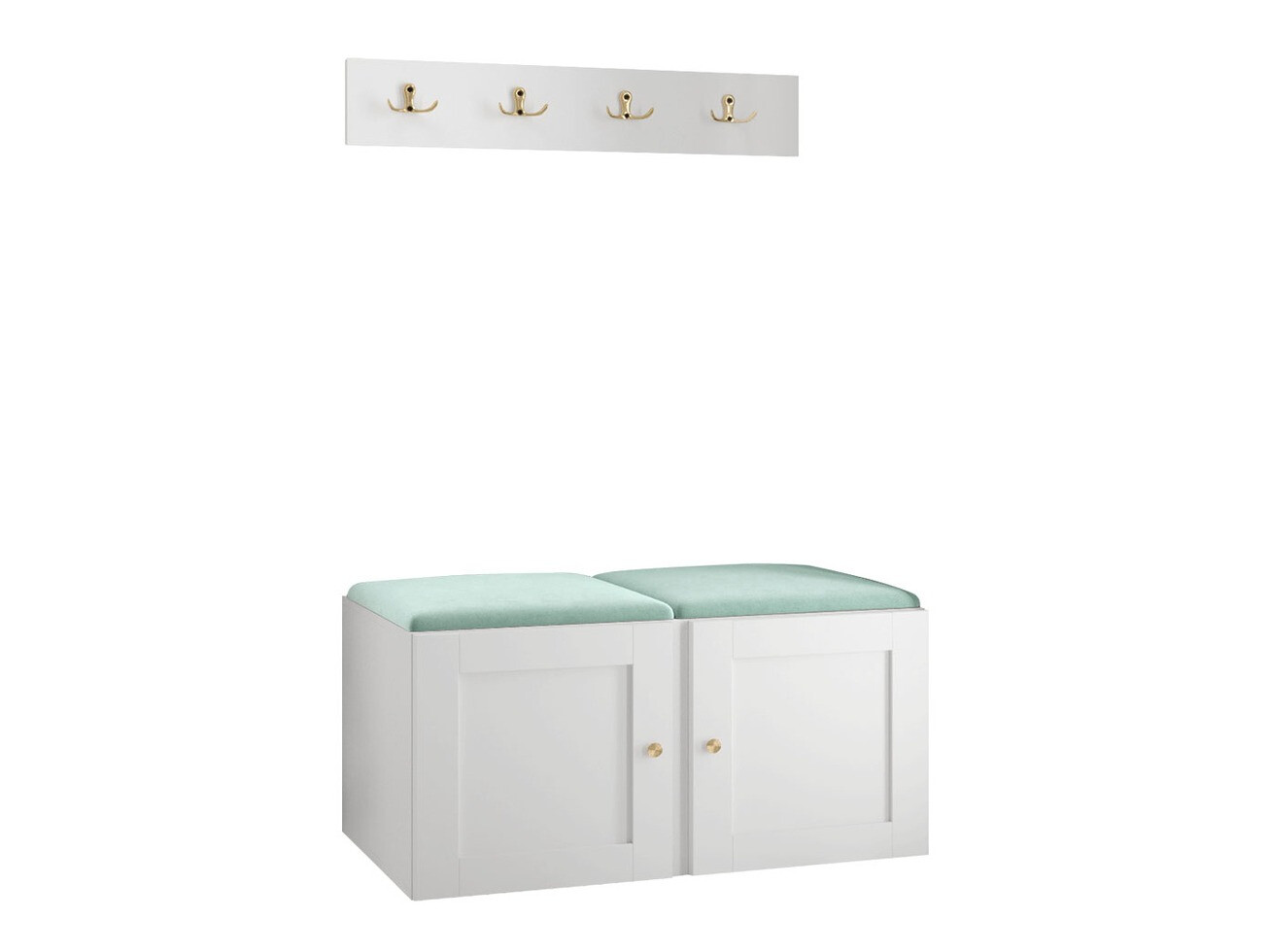 Komplet za predsobo Hartford 376 (Bela)