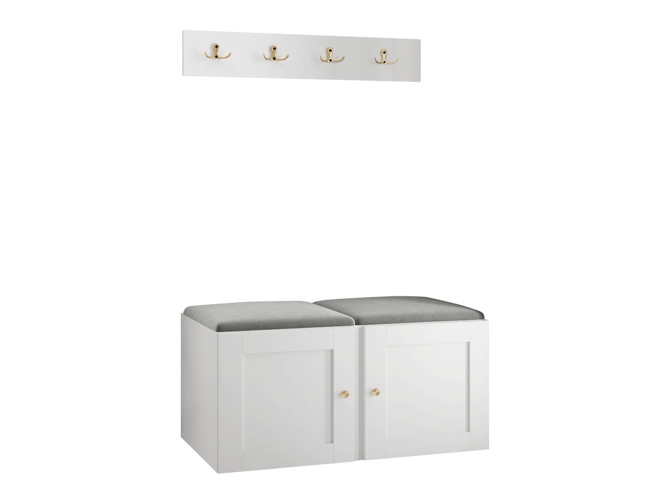 Komplet za predsobo Hartford 376 (Bela)