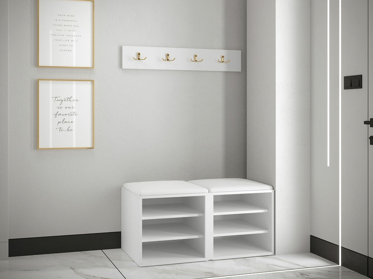 Komplet za predsobo Hartford 376 (Bela)