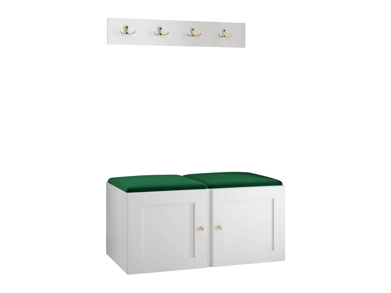 Komplet za predsobo Hartford 376 (Bela)