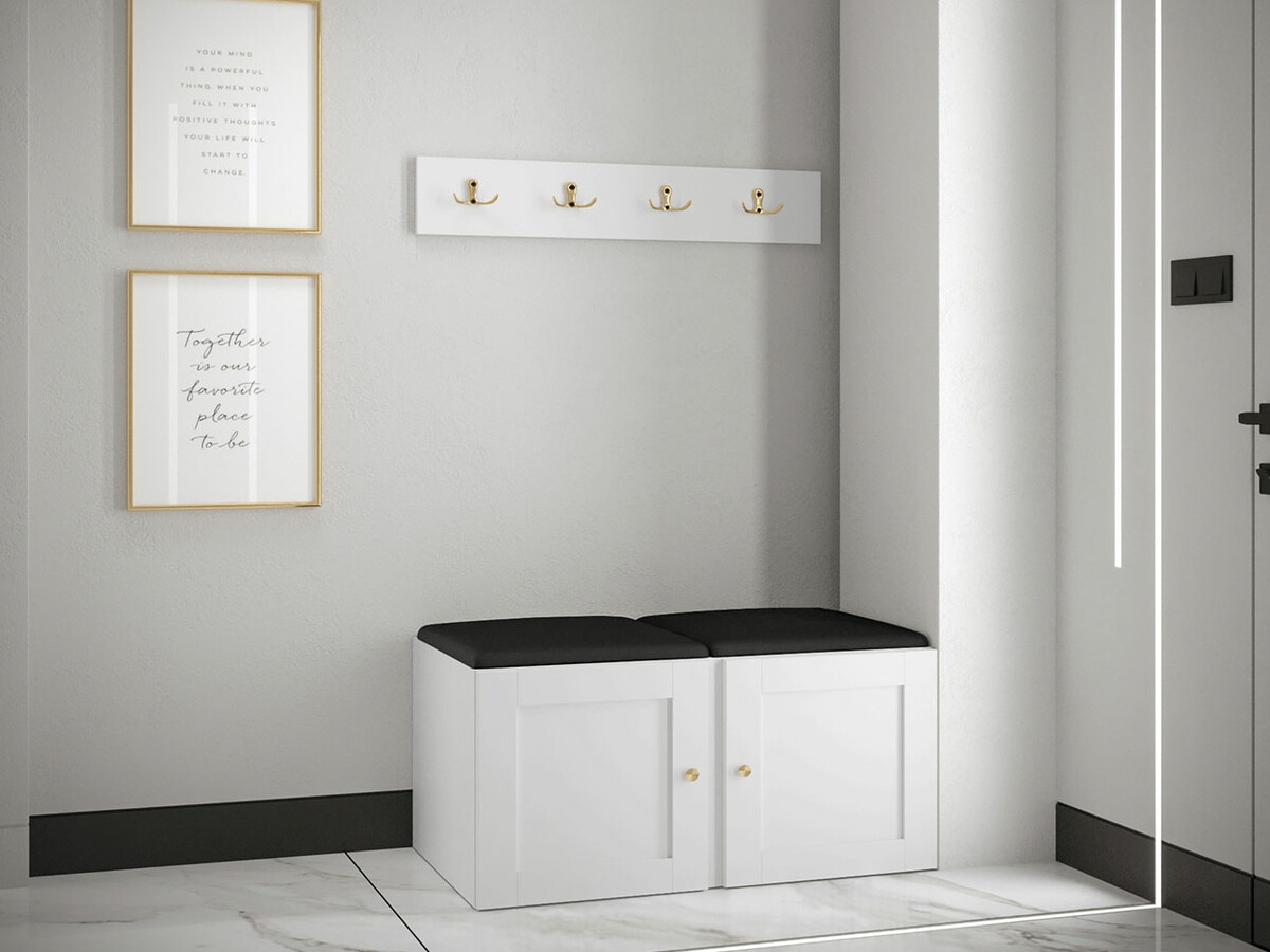 Komplet za predsobo Hartford 376 (Bela)