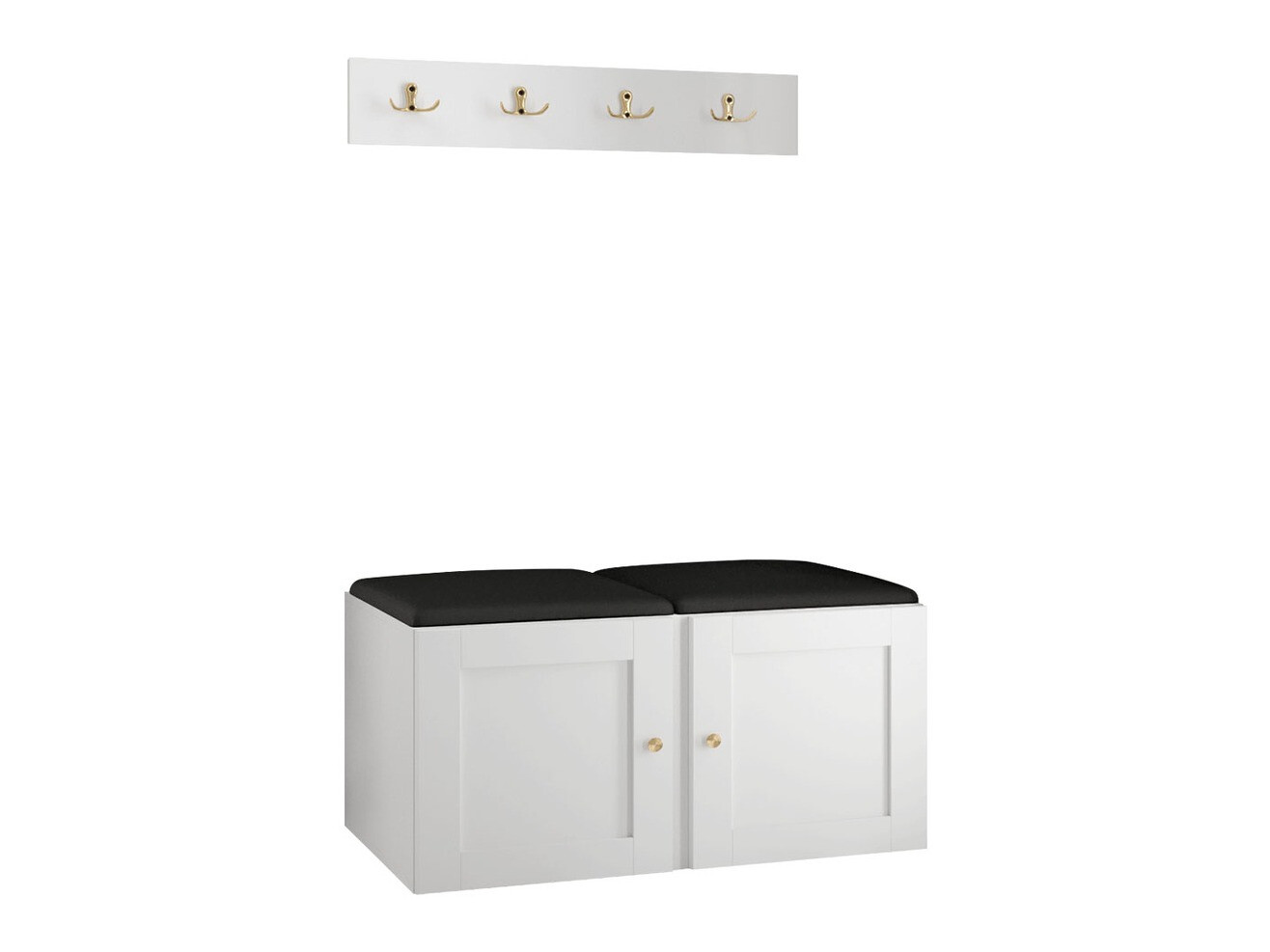 Komplet za predsobo Hartford 376 (Bela)