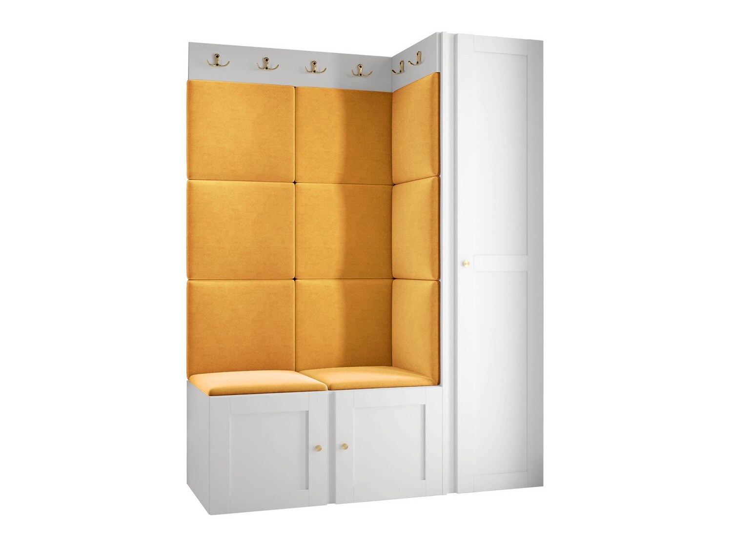 Komplet za predsobo Hartford 377 (Bela)